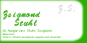 zsigmond stuhl business card